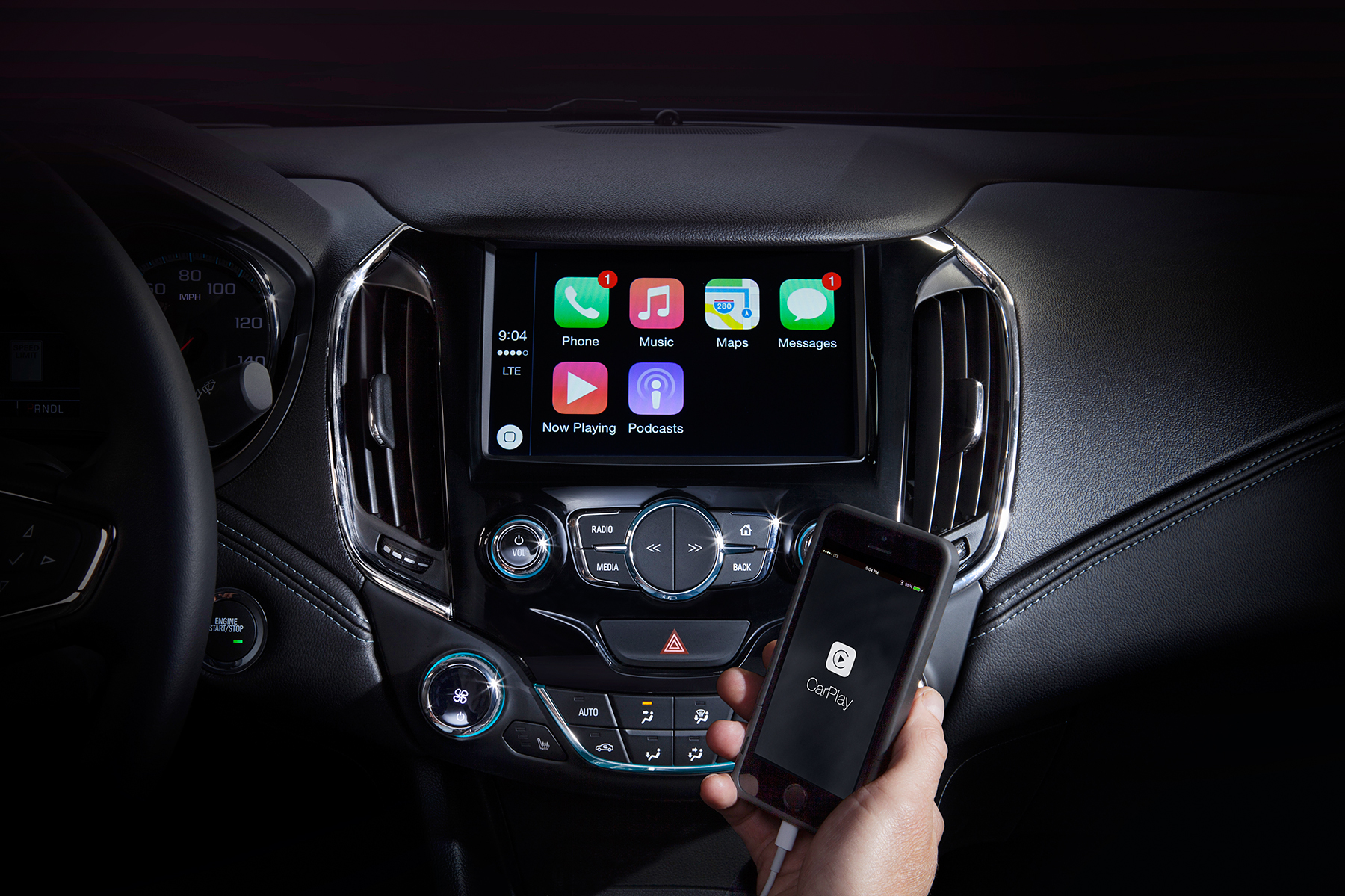 Sony présente un écran GPS multimédia pour voiture, permettant d'intégrer  CarPlay